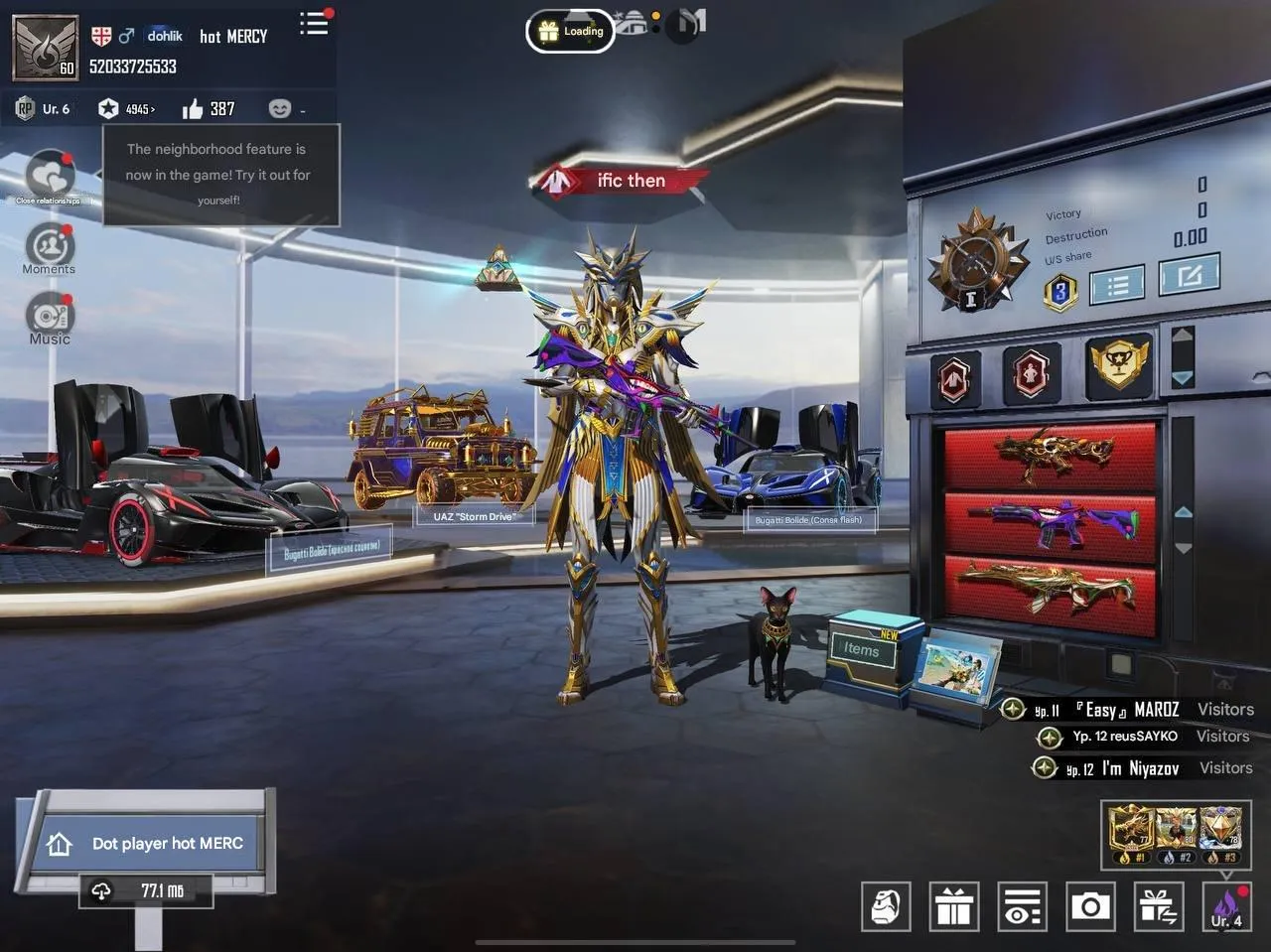 PGM247 PHARAOH FULL ANUKHRA FULL 9 GOLDEN COSTUMES M416 JESTER FULL 2 BUGATTI (G)